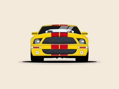Super Car car cars grafiesto illustration racing racing car ride super super car vector yellow