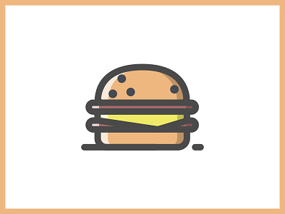 Burger burger cheese burger delicious food food lover foodie grafiesto icon iconography icons illustration junk food