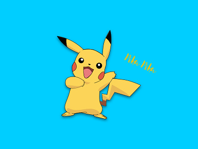 Pikachu character colorful grafiesto illustration pika pika pika pikachu poke character pokemon vector