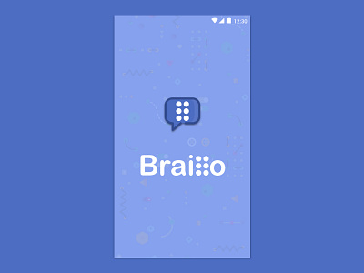 Braillo app logo blind blind people braille braillo chat chat app deaf and dumb logo messaging app logo ui ux