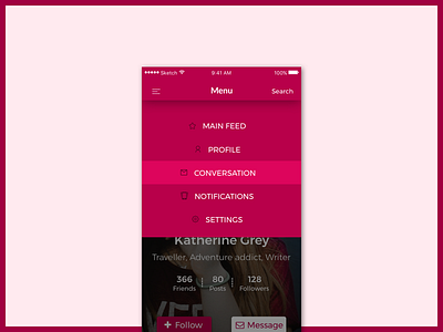 Menu 1.0 app app ui interface menu menu design menu ui ui user experience user interface ux