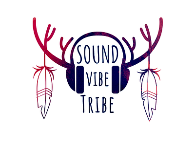 SVT 4.0 design headphones horns illustration logo logo design music tribal tribe vector vibe