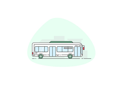 Bus ac bus bus design go green graphic green bus icon design illustration taran uiux vector visual design