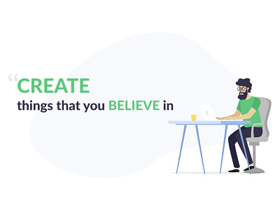 Why freelance when you already have a job? 1thing believe blog graphic blog illustration create design freelance design freelancer freelancers graphic illustration job taran ui uiux ux vector