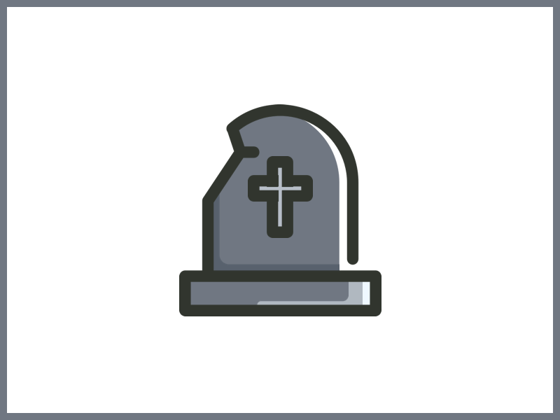Grave Animated Cross
