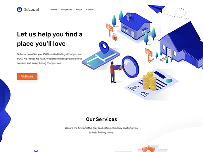 Golocal - Landing Page