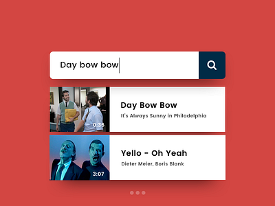 Daily UI #022 dailyui day bow bow oh yeah search yello