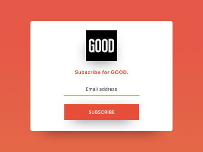 Daily UI #026 dailyui subscribe