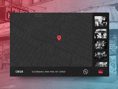 Daily UI #029 bowery cbgb dailyui map nyc