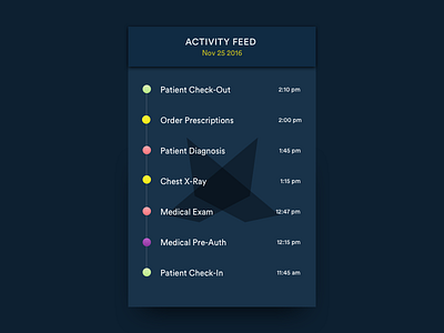 Daily UI #047 activity activity feed dailyui