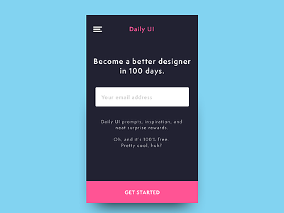 Daily UI #100 dailyui redesign