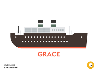 Grace Line brand dead brands grace line logo ship shipping sketch