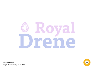 Royal Drene Shampoo brand dead brands royal drene shampoo sketch wordmark