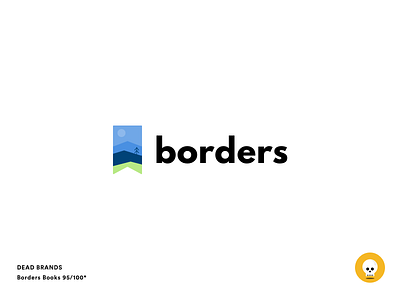 Borders Books bookmark borders books brand dead brands logo outdoors sketch