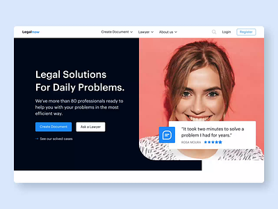 Legal Platform - Homepage: Find a Lawyer: The Animated Version everyday problems homepage law lawyers legal marketplace motion motion design people platform ui uiux web