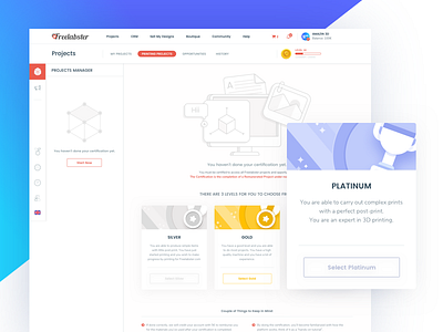 3D Printing Marketplace - Dashboard 3d 3d print 3d printer 3d printing dashboard icons illustration marketplace premium settings website