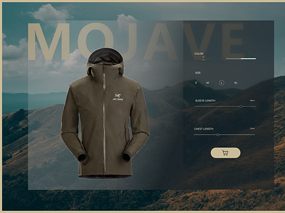 Men's Mojave Jacket case study design product design ui