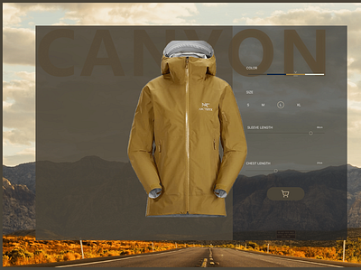 Men's Canyon Jacket branding case study design product design ui