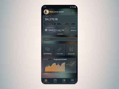 Fintech Mobile App Main UI Case Study