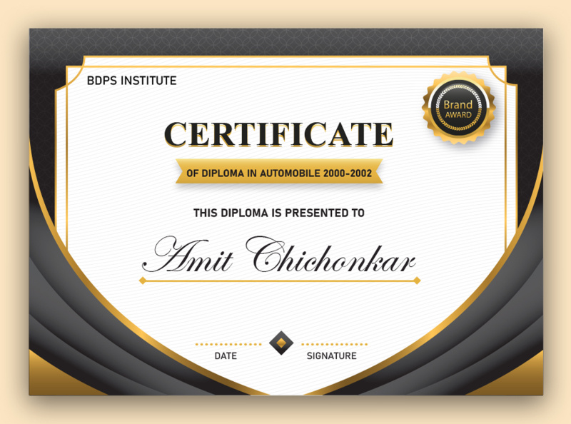 Certificate Design by Wimcer on Dribbble