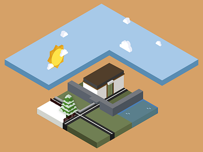 Little world flat isometric world