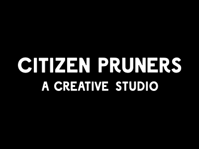 CITIZEN PRUNES branding custom letters design identity logo logomark logotype studio