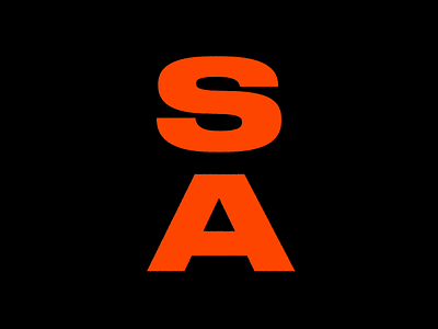 SA animation bold bounce branding design ease in exploration fat type noise orange process simple smooth type typography