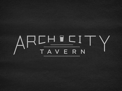 Arch City Tavern beer design logo signage tavern texture type typography