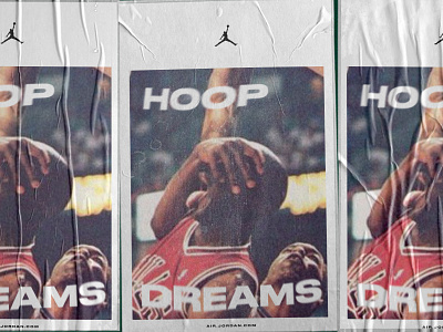 HOOP DREAMS advertising air jordan dreams hoop michael jordan nike poster
