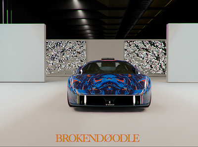 TKO Diablo - Art Spec 3d 3d modelling art car automotive clean concept cyberpunk design