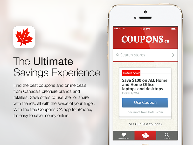 Coupons Ca App Design For A Canadian Coupon Company By Alex Camp On Dribbble