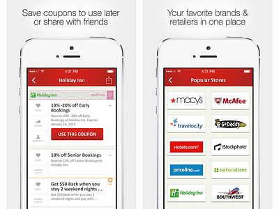 Coupons.ca - iOS app - App Store preview images app app store canada coupons ios previews
