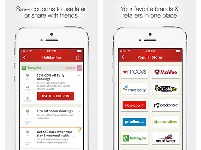 Coupons.ca - iOS app - App Store preview images