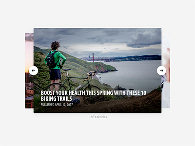 Blog article carousel - concept article blog carousel slider thumbnails