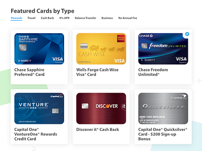 Card UI - choose credit cards by Alex Camp on Dribbble