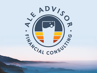 Logo - Ale Advisor - Financial Consulting ale ale advisor beer brewery consulting financial logo pint