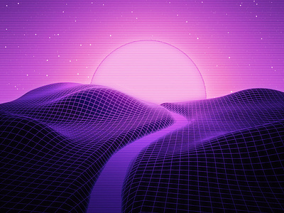 Neonwave Vaporwave Sunset 80s abstract future futurewave glitch grid retro retro design retrowave shapes synthwave texture vaporwave