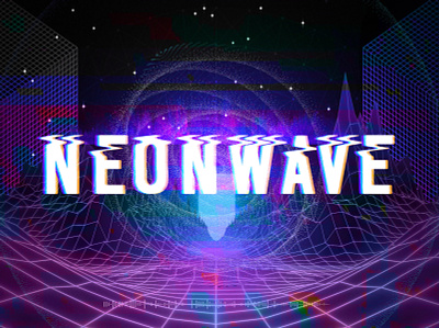 Neonwave Retro Future Landscape 80s abstract future futurewave glitch grid retro retro design retrowave shapes synthwave texture vaporwave