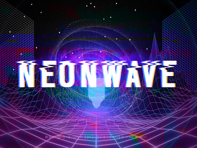 Neonwave Retro Future Landscape