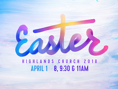 2018 Easter Hand Drawn Script