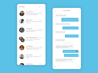 Messages 013 dailyui dailyui 013 messages ui