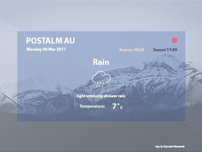 Wheather App 02 400x300 application weather