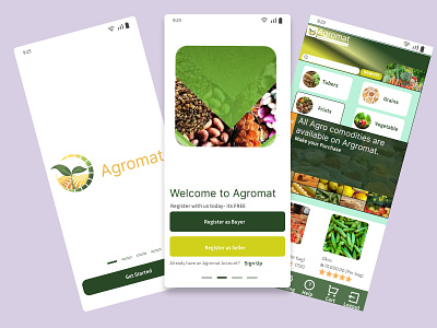 WELCOME AGROMAT agro animation app branding design graphic design logo ui ux