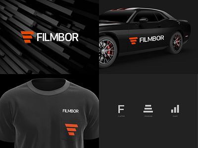 FILMBOR | Brand Identity | Business Logo Design app branding design graphic design illustration logo typography ui ux vector