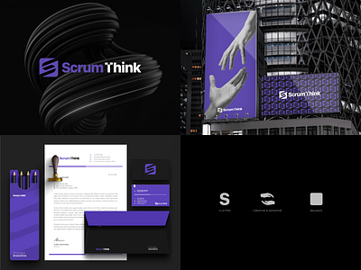 Scrum Think | Brand Identity Design app branding design graphic design illustration logo typography ui ux vector