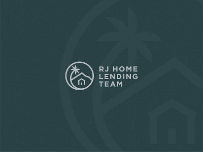 RJ Home Lending Team Logo branding combination mark icon identity logo mark typography