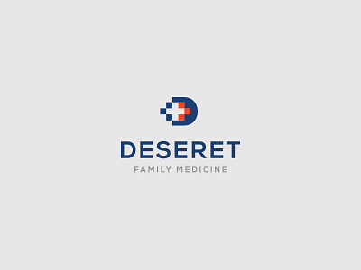 Deseret Family Medicine branding combination mark doctor icon identity logo mark medical medicine