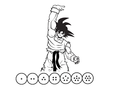 Goku adobe adobe illustraator animation anime art branding cartoon character character illustration creative creative design dbz design dragon ball z goku graphic design illustration illustrator logo vector