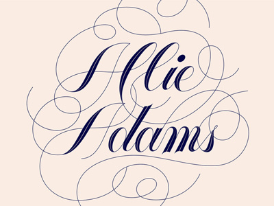 Allie Adams Calligraphy calligraphy flourish