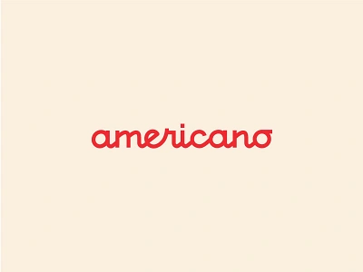 Americano Logo identity italian logo